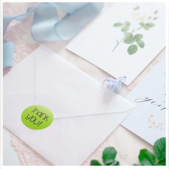 50 Count - Vibrant thank you! Stickers, Multi-Colored, Colorful, 1.5 inches - Picture 6 of 11